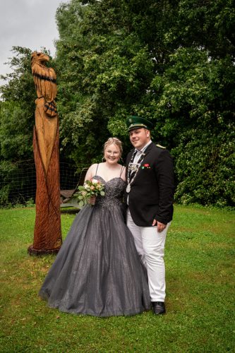 Jungschützenkönigspaar Leon Henrichs und Emilia Pagliarani