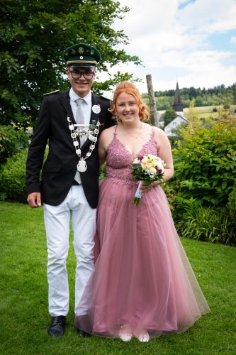 Jungschützenkönigspaar Nico Büdenbender und Celine Bode